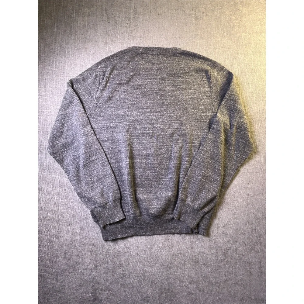 Polo Ralph Lauren Knit Sweater Men L Graphite Gray‎ Cotton Crew Neck Pullover